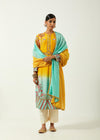 Mustard Feroza Silk Kurta Set