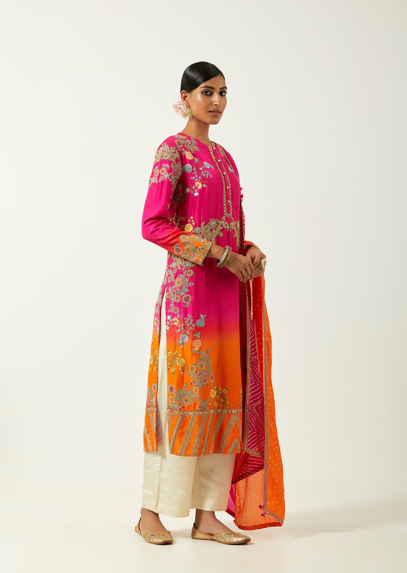 Rani Silk Kurta Set
