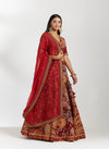 Maroon Chanderi Lehenga Set