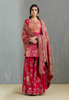 Magenta Nidhi Sharara with Mughal Print Dupatta