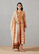 Nergis 4 Kali Kurta With Palazzo And Asma Print Dupatta