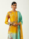 Mustard Feroza Silk Kurta Set