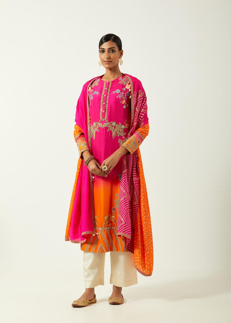 Rani Silk Kurta Set