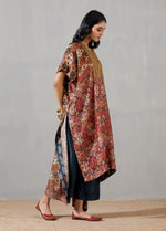 Multicolour Printed Kaftan With Pants