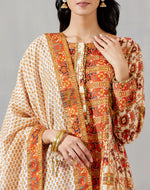 Nergis 4 Kali Kurta With Palazzo And Asma Print Dupatta