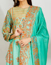Firoja Mughal Altaf Kurta And Palazzo And Silk Dupatta