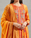 Yellow Rafque Gather Kurta Set