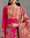 Magenta Nidhi Sharara with Mughal Print Dupatta