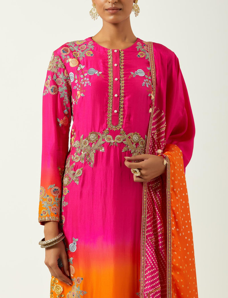 Rani Silk Kurta Set