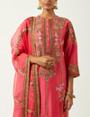 Candy Pink Silk Kurta Set