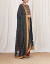 Navy Anarkali Set