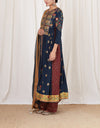 Navy Anarkali Set