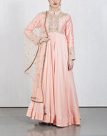 Pink Kalidar Anarkali Set
