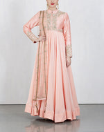 Pink Kalidar Anarkali Set