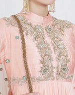 Pink Kalidar Anarkali Set