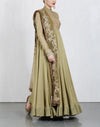 Pista Green Anarkali Set