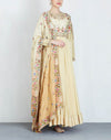 Butter Scotch Chints Kalidaar with Ombrey Dupatta Set