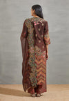 Brown Ombre Zig Zag Palazzo Set