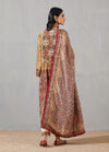 Bajirao Gather Kurta With Palazzo And Printed Silk Dupatta