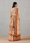 Nergis Dooble Layer Sharara With Peplum Top And Dupatta