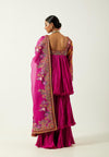 Magenta Chanderi Sharara Set