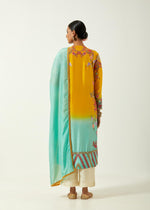 Mustard Feroza Silk Kurta Set