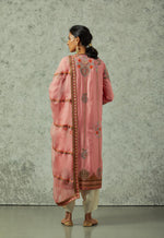 Old Rose silk kurta set