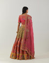 Multi Color Diamond Lehenga With Blouse And Dupatta