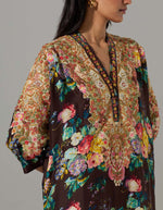 Black Printed Kurta with Tulip Pants