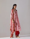 Blush Pink Silk Kurta and Dhoti Set