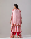 Blush Pink Silk Kurta and Dhoti Set