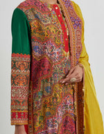 Multi Coloured Printed Kurta Set