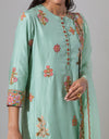 Pale Blue Silk Kurta Set with a Dupatta