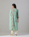 Pale Blue Silk Kurta Set with a Dupatta