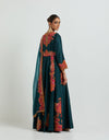 Navy and Pink Anarkali Set